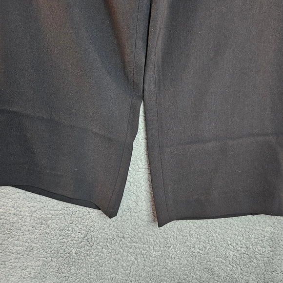 Misook Black Crepe Side Zip & Button Straight Leg Casual To Dressy Pants Sz M. - Picture 5 of 11